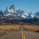 Route pour El Chalten, Fitz Roy, Patagonie