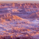 Paysage du désert d'Atacama au petit matin